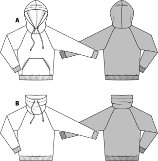 Besuche den burda style-Kurs Hoody Herren