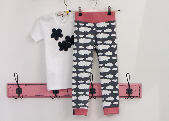 Selbstgenähte Leggings in der Nähschule in München-Schwabing.