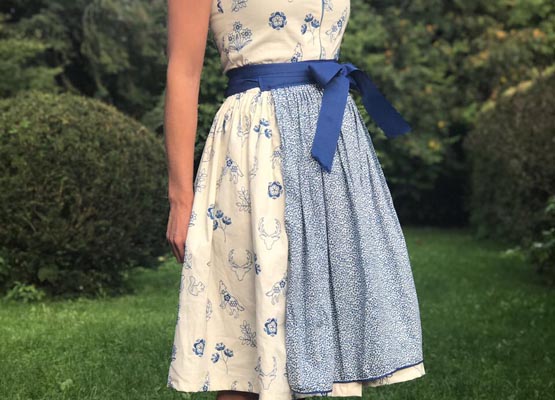 Wunderschöne Schürze in Vintage-Look für Ihren Dirndl.